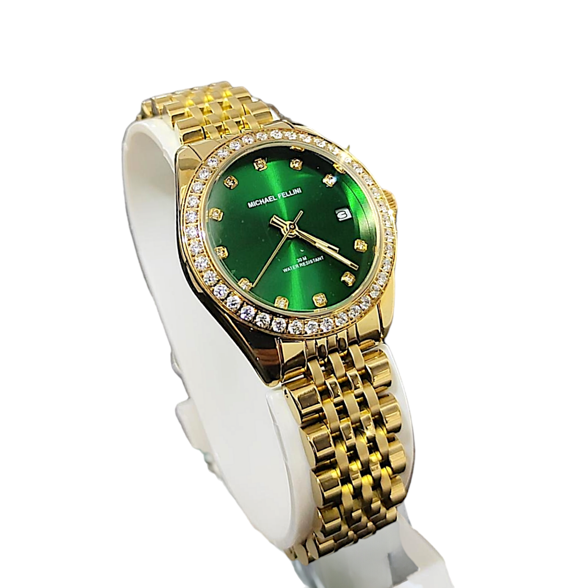 Michael Fellini İthal Yeşil Aksamlı Bayan Çelik Saat