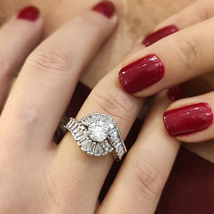 ZİRKON TAŞLI Altın  Rodajlı Gümüş YÜZÜK