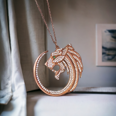 Aslan Model Rose İthal Gümüş Set