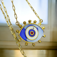 Nazar model, Altın Kaplamalı Gümüş Kolye