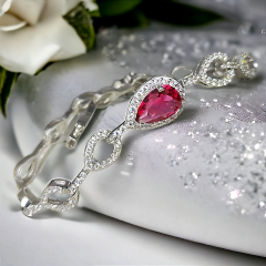 Yakut Taşlı, Altın Kaplamalı Gümüş Bileklik