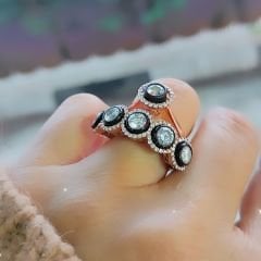 Elmas Montur, Altın kaplamalı Gümüş Yüzük set