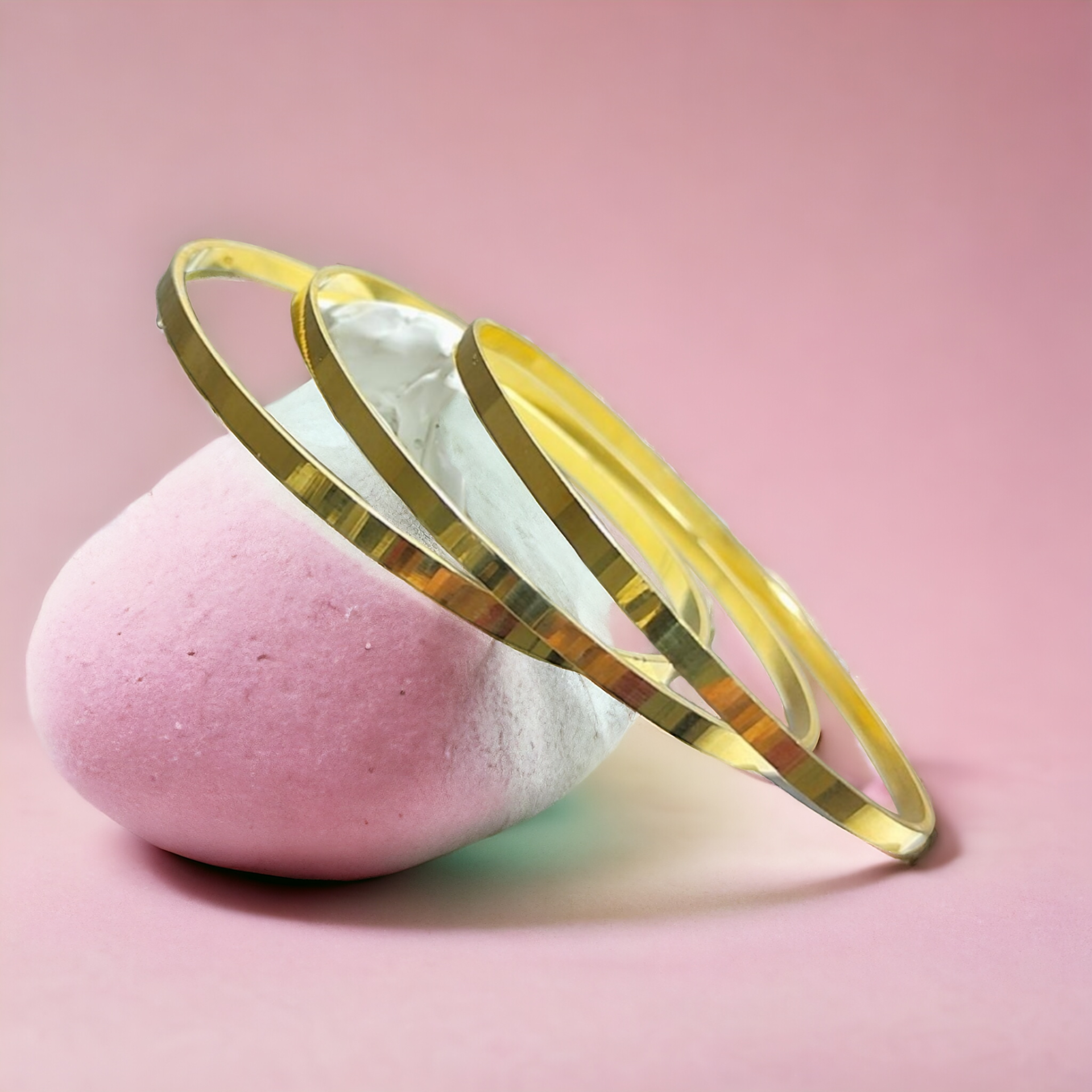 Altın kaplamalı Gümüş Ray Bilezik (Adet)