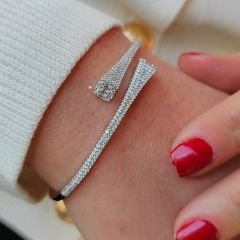 Pırlanta İşçiliği, Altın kaplamalı Gümüş Bilezik