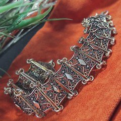 TELKARİ ELİŞİ GÜMÜŞ TASARIM BİLEKLİK