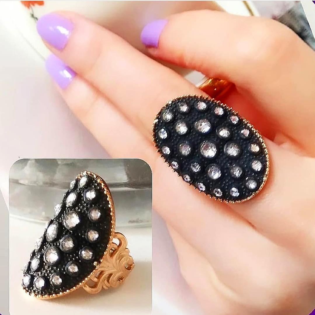 ELMAS MONTÜR ALTIN KAPLAMALI  TASARIM GÜMÜŞ YÜZÜK