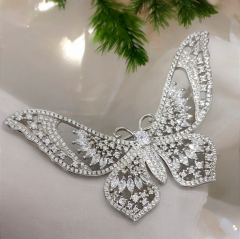 Kelebek model İthal Gümüş Broş ve Kolye