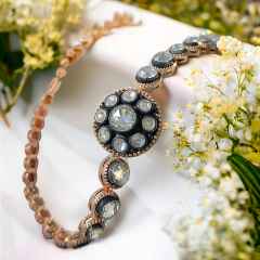 ELMAS İŞÇİLİĞİ, ALTIN KAPLAMALI GÜMÜŞ BİLEKLİK