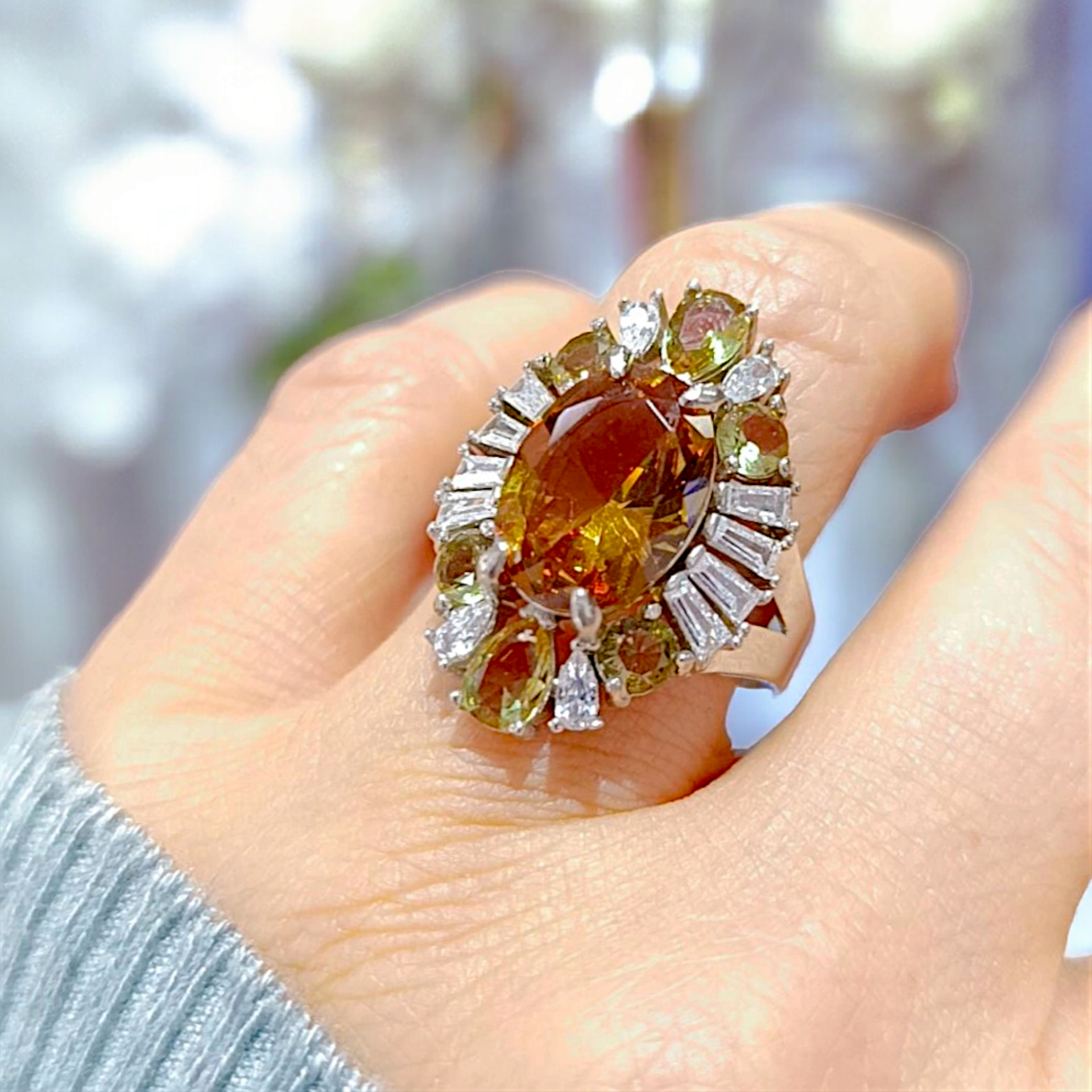 Zultanite Taşlı Renk Değiştiren Gümüş Yüzük