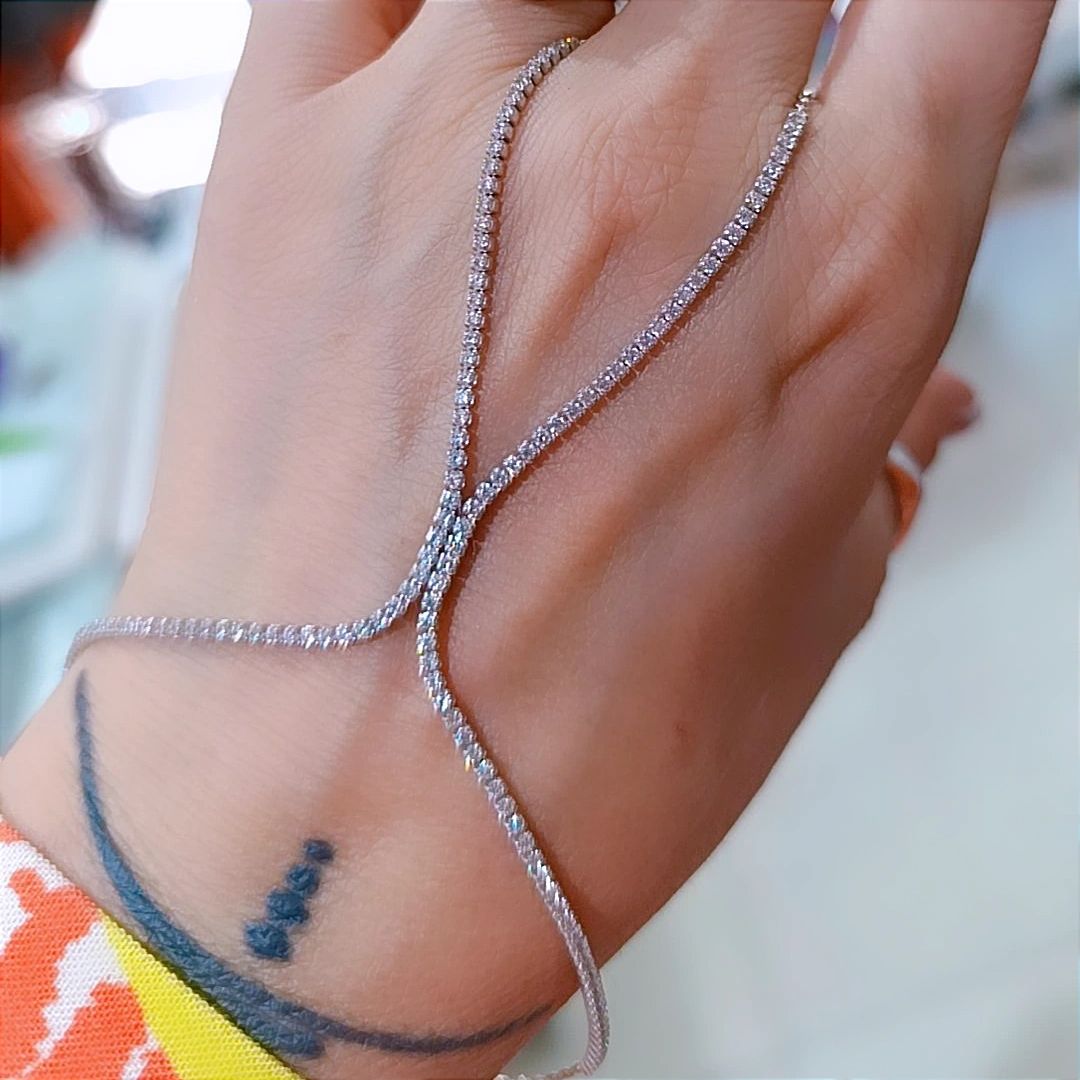 Swarovski Taşlı , Altın Rodajlı Suyolu Gümüş Şahmeran