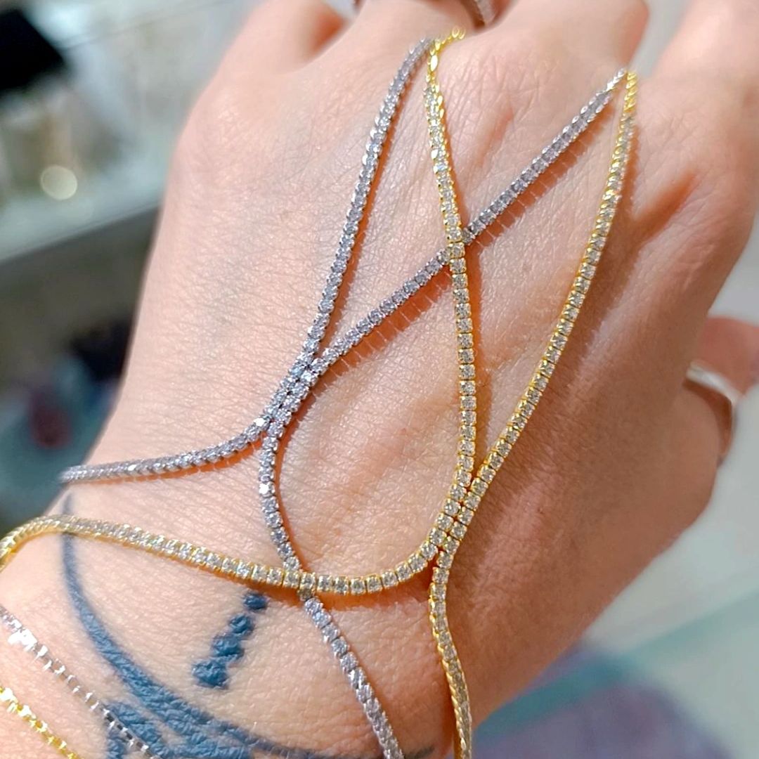 Swarovski Taşlı , Rose Altın Rodajlı Suyolu Gümüş Şahmeran