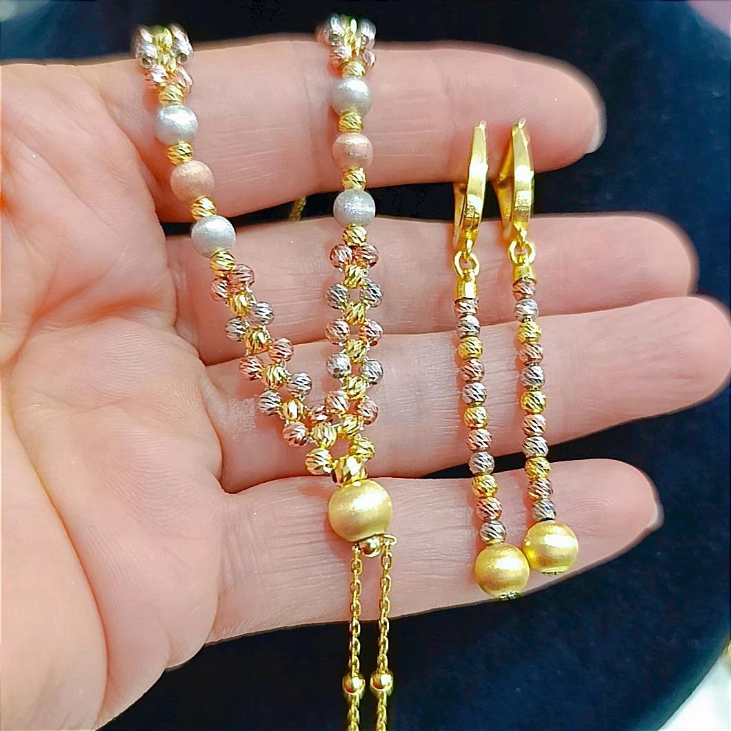 Dorica model Altın Kaplamalı Gümüş Set