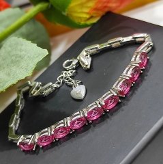 Yakut Taşlı, Altın Kaplamalı Gümüş Bileklik