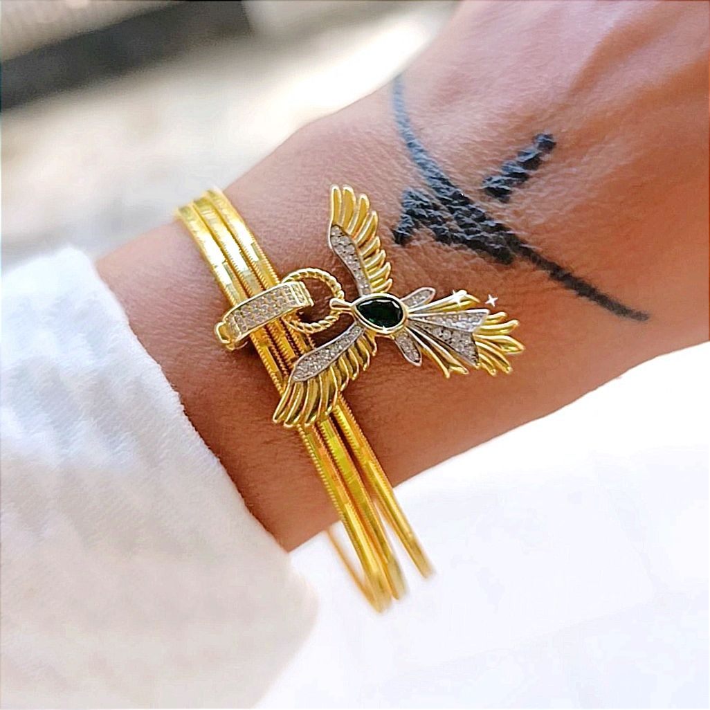 Ajda Model  Altın Kaplamalı Bilezik (3 Adet)