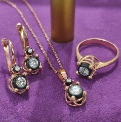 Elmas Montur, Altın Kaplamalı Gümüş Set