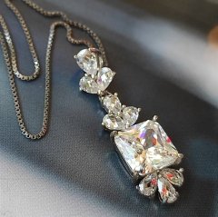 Mozanit Taşlı, Altın Kaplamalı ithal Gümüş Set