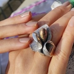 Spor Otantik Tasarım Gümüş Yüzük