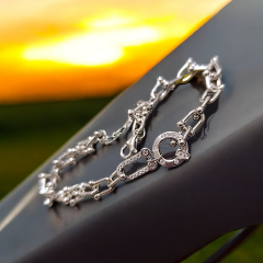 Tiffany Model İthal Altın Kaplamalı Gümüş Bileklik