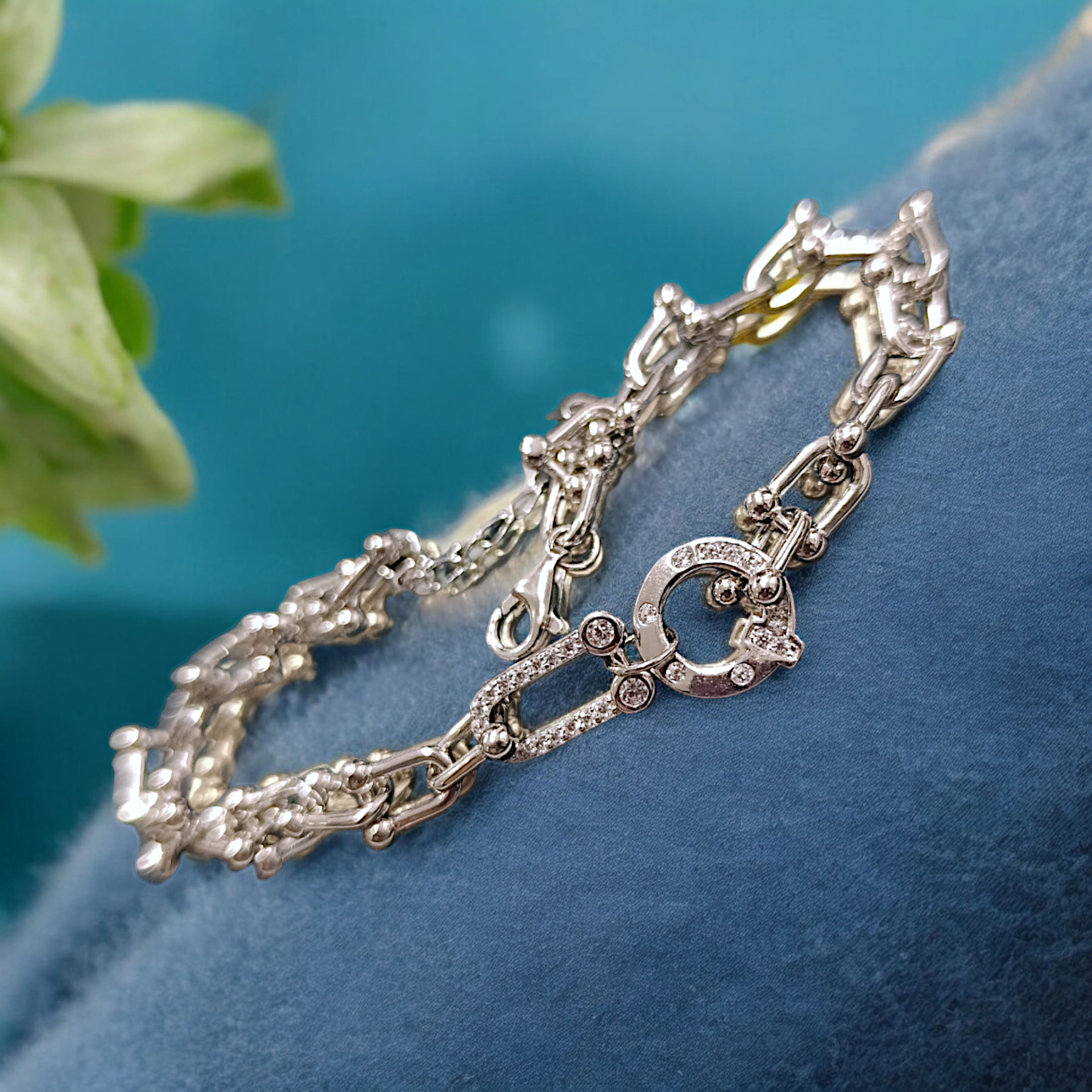 Tiffany Model İthal Altın Kaplamalı Gümüş Bileklik