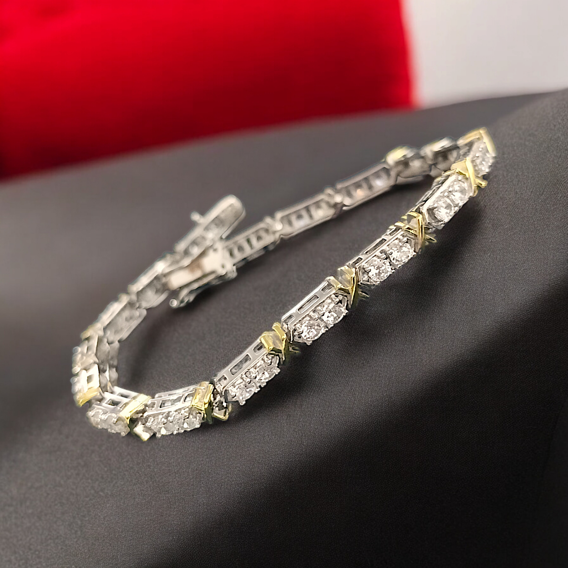 Tiffany Model, Altın Rodajlı Gümüş Bileklik