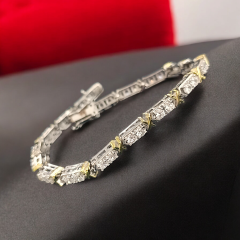 Tiffany Model, Altın Rodajlı Gümüş Bileklik