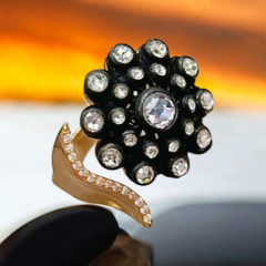 Elmas Montur, Altın Kaplamalı Tasarım Gümüş Yüzük