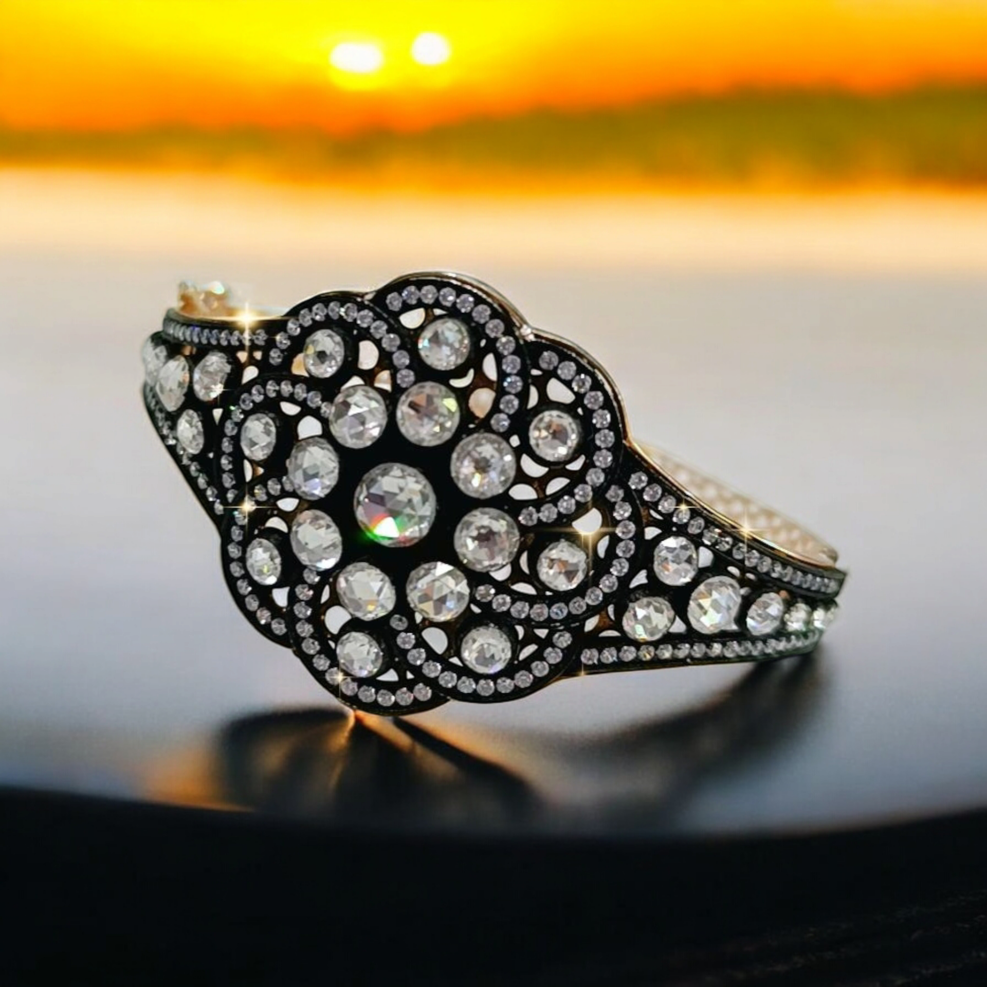 Elmas Montur, Altın Kaplamalı, Gümüş Bilezik