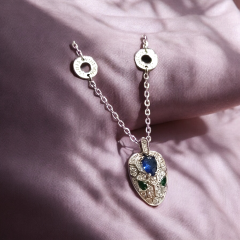 Louse vution Yılan Model İthal Gümüş Kolye