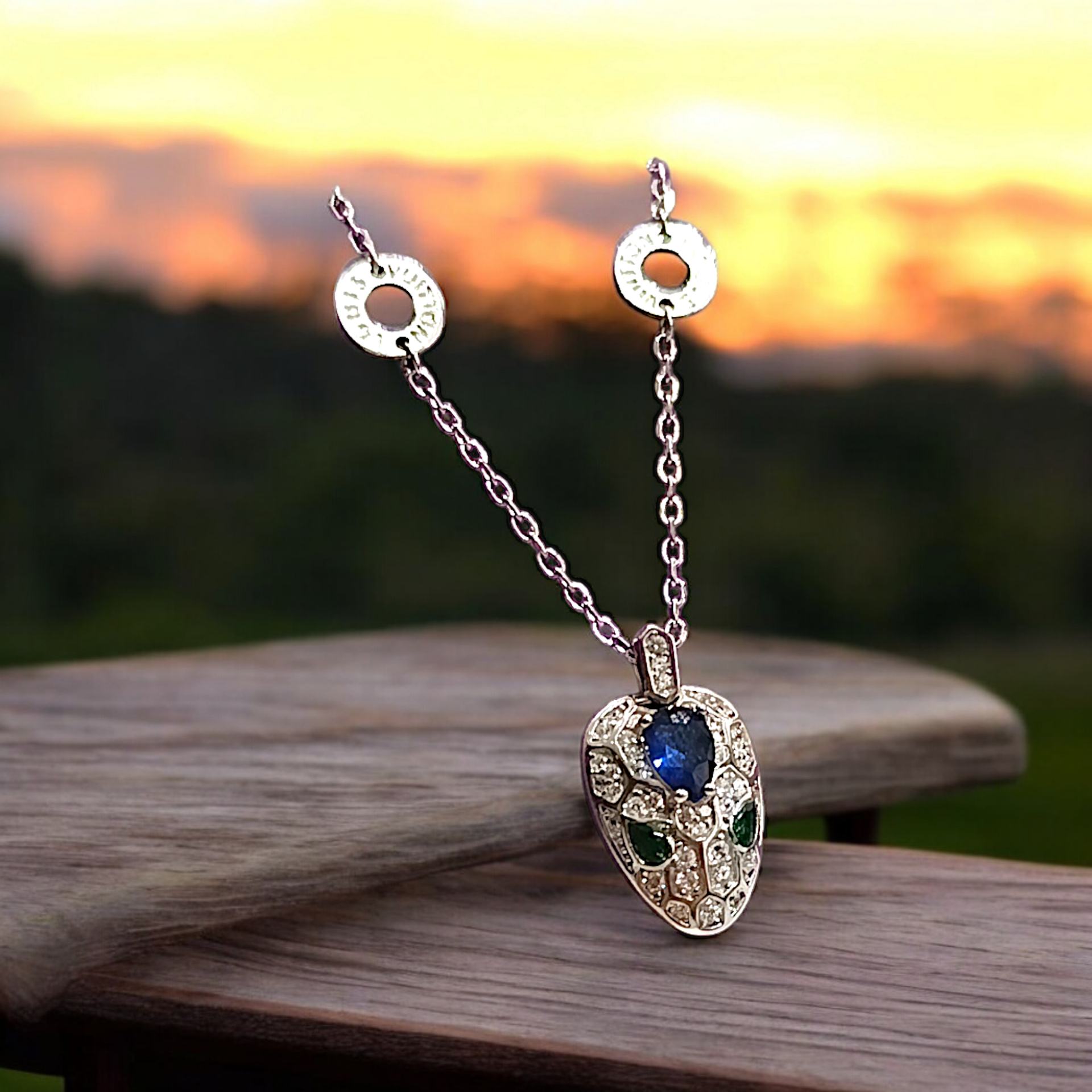 Louse vution Yılan Model İthal Gümüş Kolye