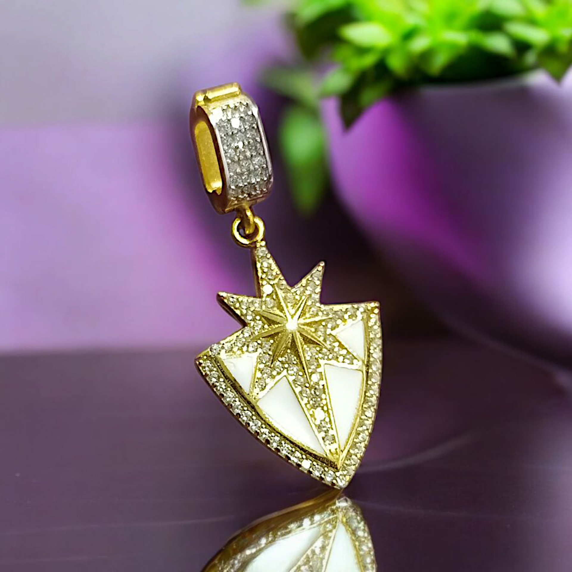 Carhm model Kutup yıldızı Altın Kaplamalı Gümüş Uç