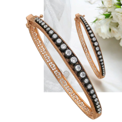 Elmas Montur, Altın kaplamalı Gümüş Tasarım Bilezik