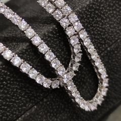 4 mm Swarovski Taşli, Altın Kaplamalı ithal Suyolu Kolye