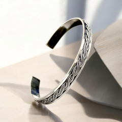 Unisex Model Mardin işi Tasarım Kelepçe Bilezik