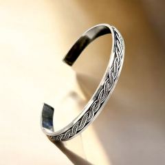 Unisex Model Mardin işi Tasarım Kelepçe Bilezik