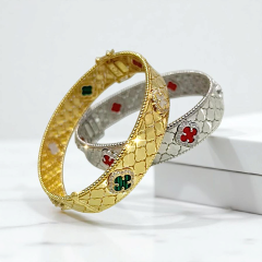 Gold Renk vanclife İthal Altin Rodajlı Gümüş Bilezik