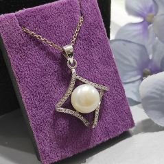 Hakiki İnci , Altın Rodajlı Gümüş Kolye