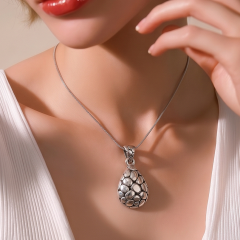 925 Ayar Damla Tasarım İthal Gümüş Kolye