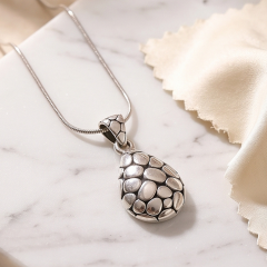 925 Ayar Damla Tasarım İthal Gümüş Kolye