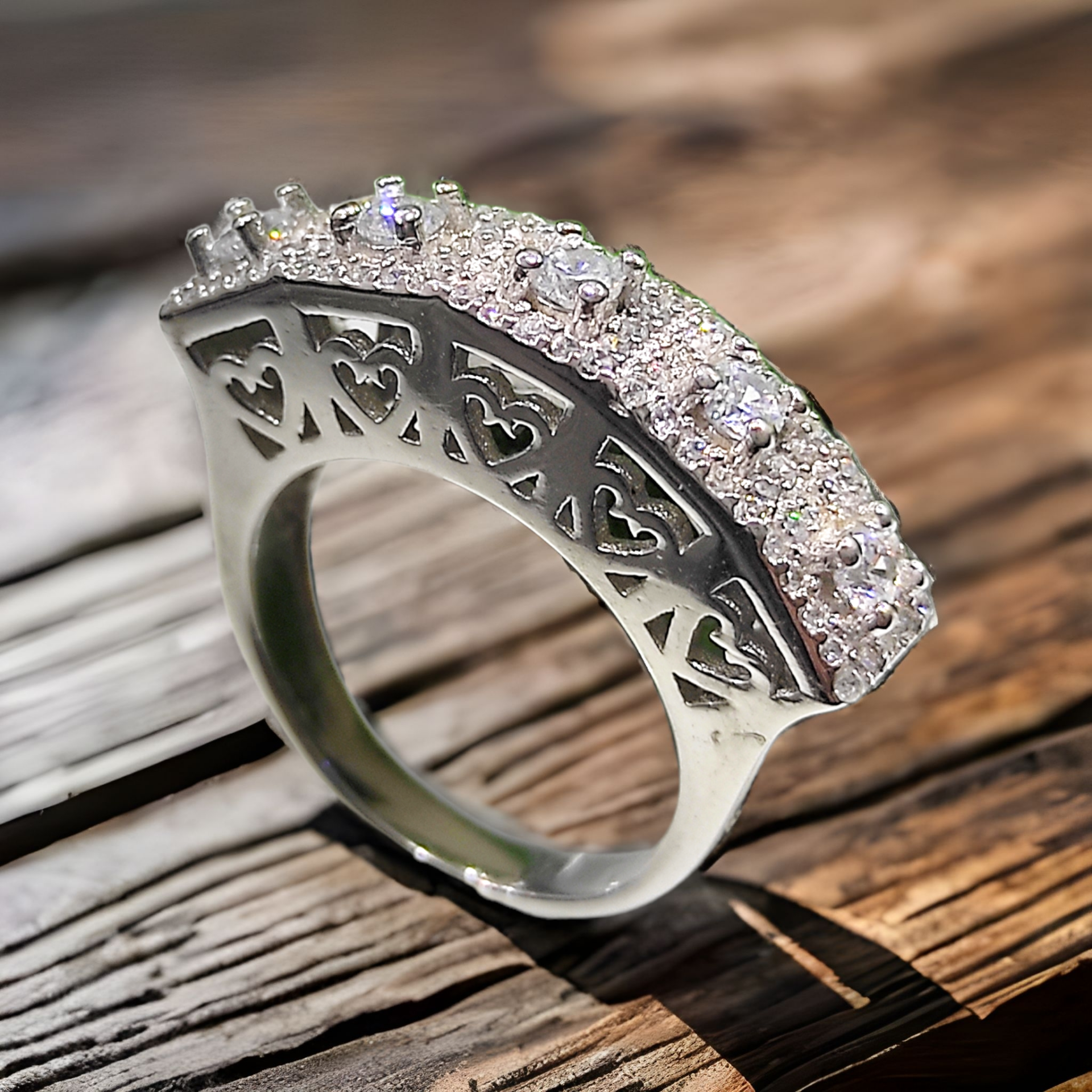 Pırlanta Kesim, Altın kaplamalı Gümüş Yüzük