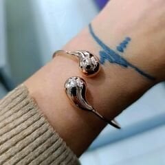 Bottega model Rose Altın Kaplamalı Gümüş Bilezik