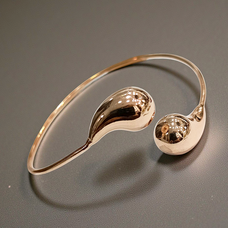 Bottega model Rose Altın Kaplamalı Gümüş Bilezik