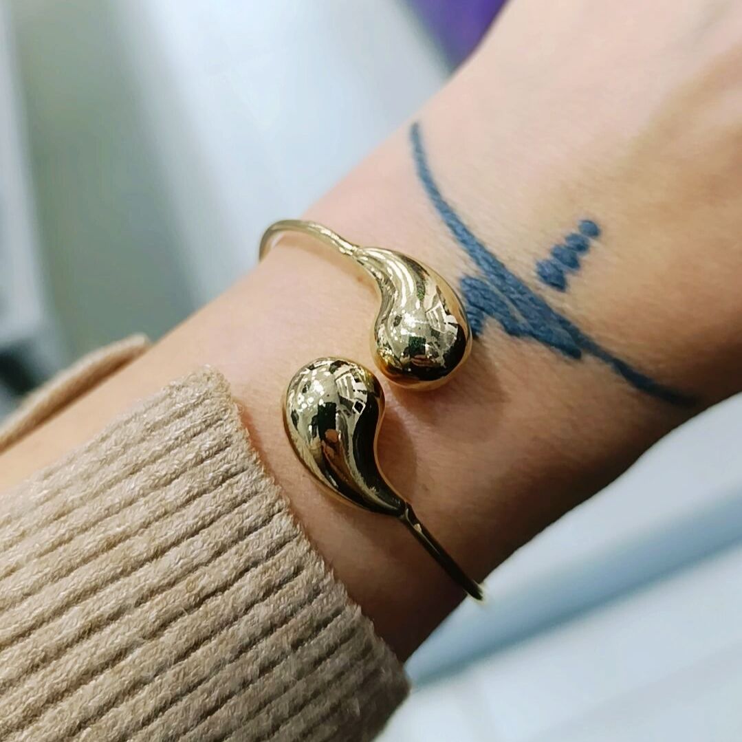 Bottega Model Altın Kaplamalı Gümüş Bilezik