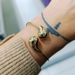 Bottega Model Altın Kaplamalı Gümüş Bilezik