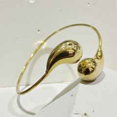 Bottega Model Altın Kaplamalı Gümüş Bilezik