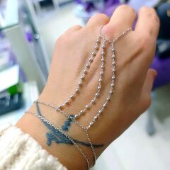 3 lü Top model Tasarım Gümüş Şahmeran