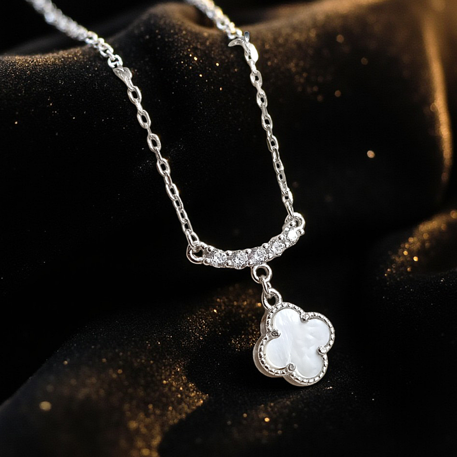 Vancilfe Sedef Taşlı Altın Rodajli Gümüş Kolye