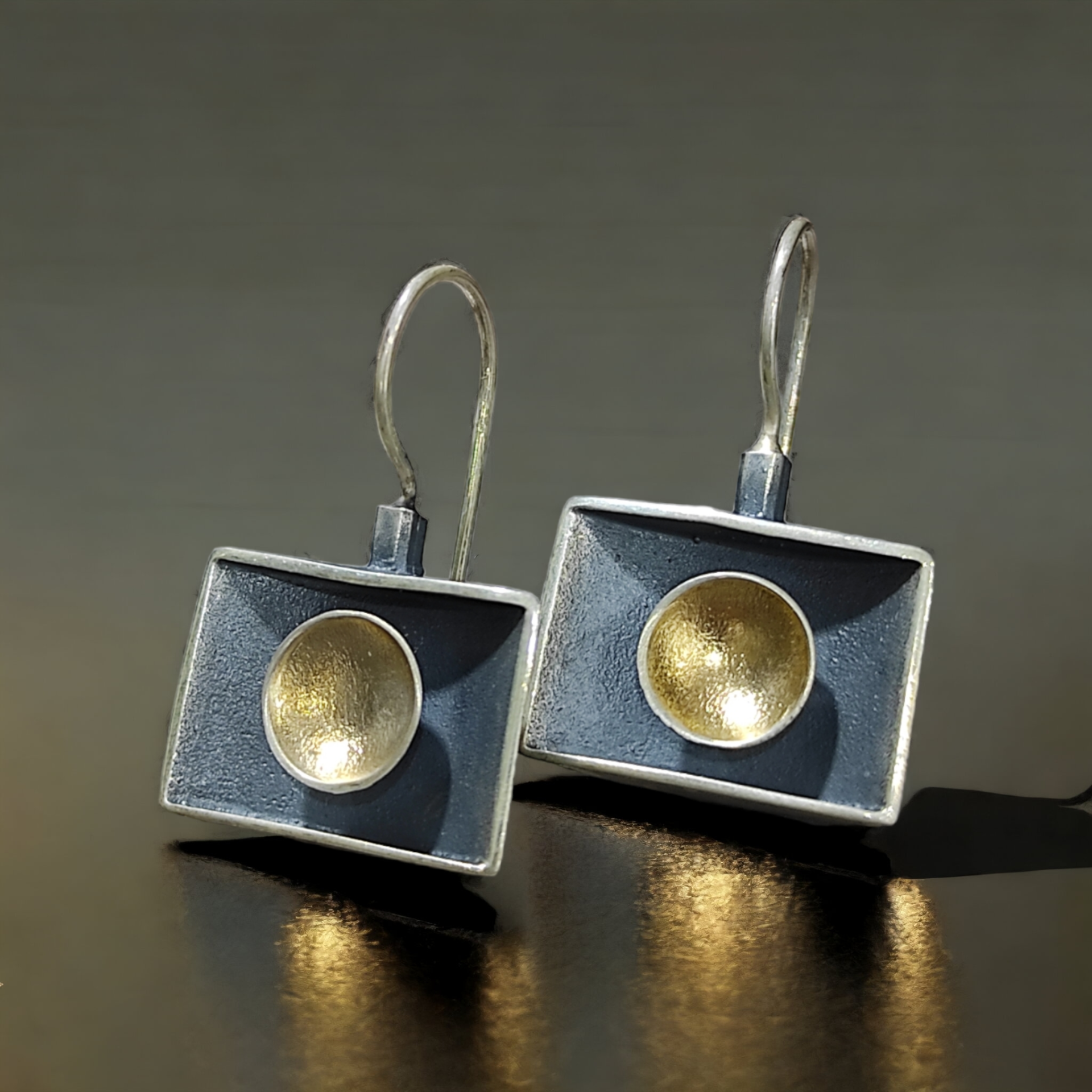 Tasarım Otantik Gümüş Küpe