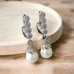 Hakiki İnci İthal Gümüş Küpe