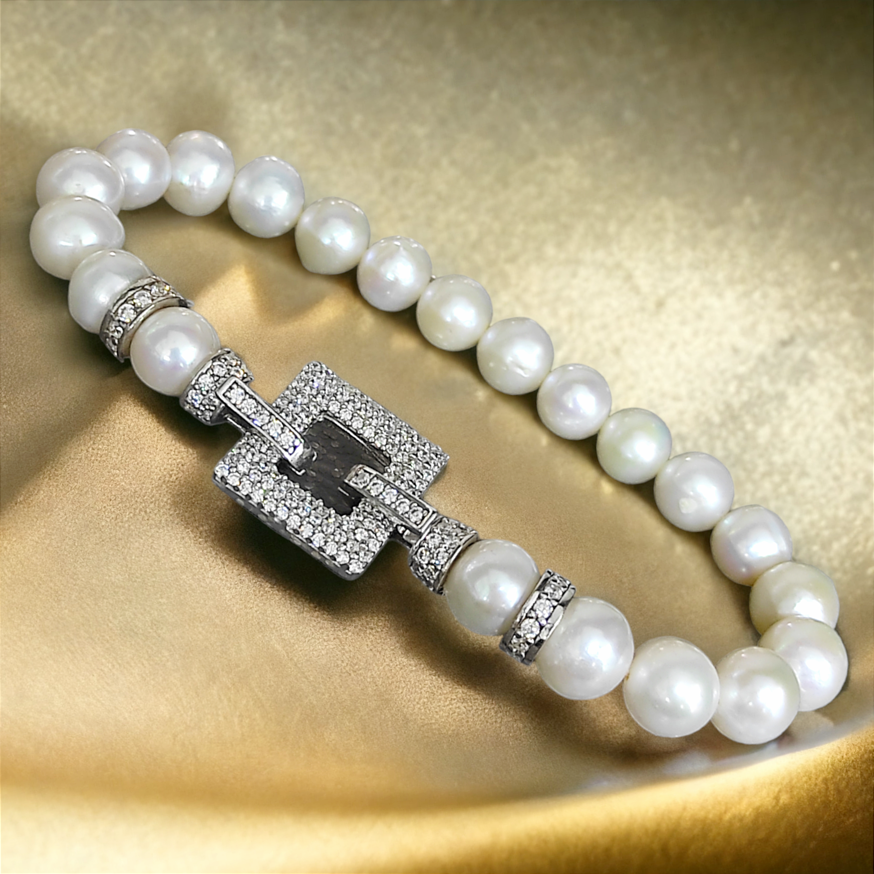 Hakiki inci, Tasarım Gümüş Bileklik