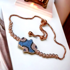 Fatimanın Eli Nazar Gümüş Asansörlü Bileklik